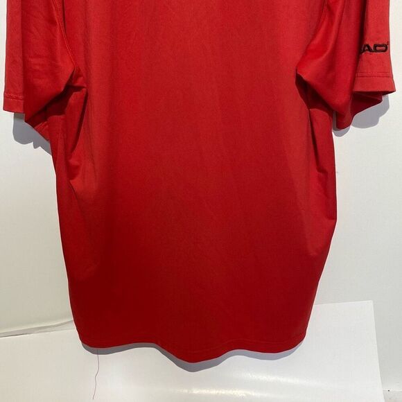 Head Men's Red Collared Short Sleeve Stretch Golf Polo Shirt Size Large - Picture 8 of 11